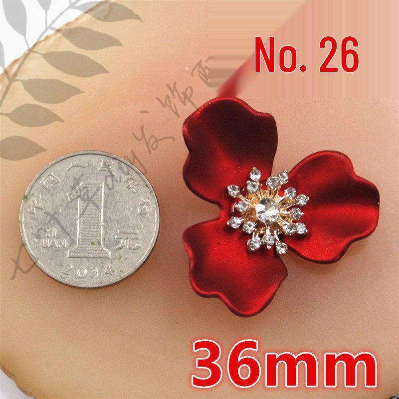 ABS Imitation Pearl Large Flower Center with Three, Four, and Five-Petal Options