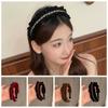 Elegant Velvet Pleated Hair Hoop Sweet Women Sequin Hairband Shiny Rhinestone Headband  Ball