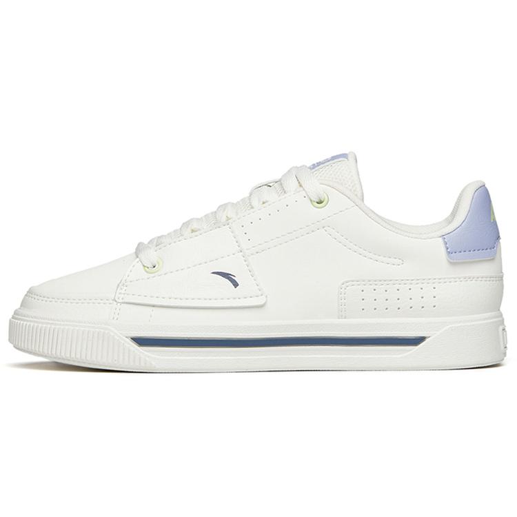 

new Anta Wear resistant And Lightweight Low Top Skateboard Shoes Women s White Purple 35.5