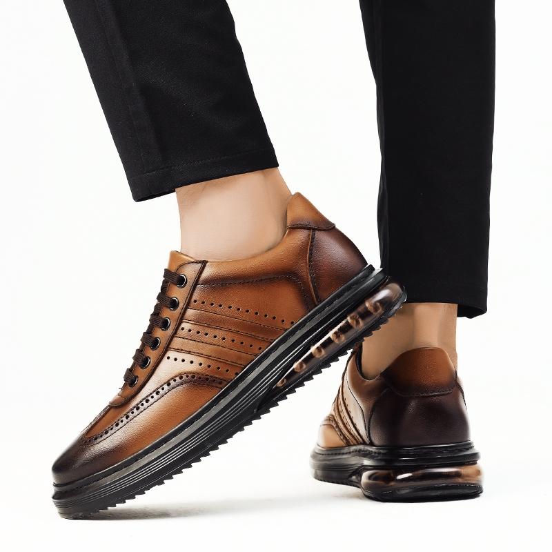 Fashion Genuine leather business casual shoes Leisure sports design styles Daily office High quality adult shoes Black hot selling