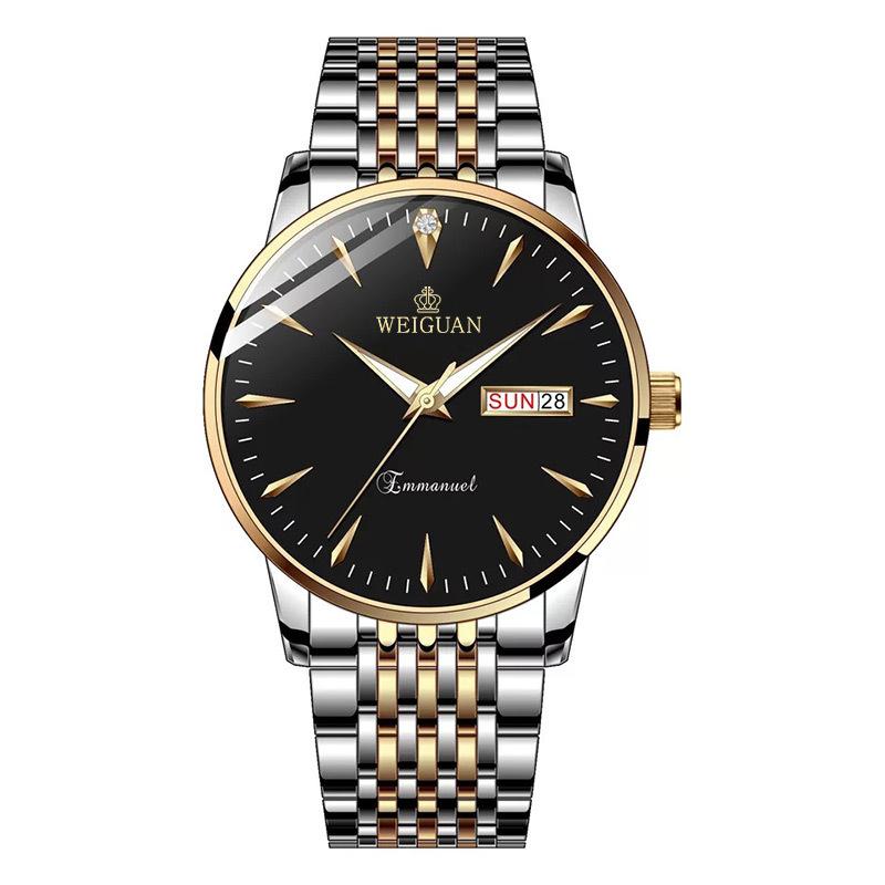 Orologi Orologio al quarzo da uomo Orologio da lavoro Orologio impermeabile Casual Acciaio inossidabile Calendario Orologio luminoso Orologio da polso ultrasottile