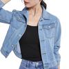 Winter Damen Jacke Langarm Umlegekragen Brusttaschen Knopfverschluss Mantel