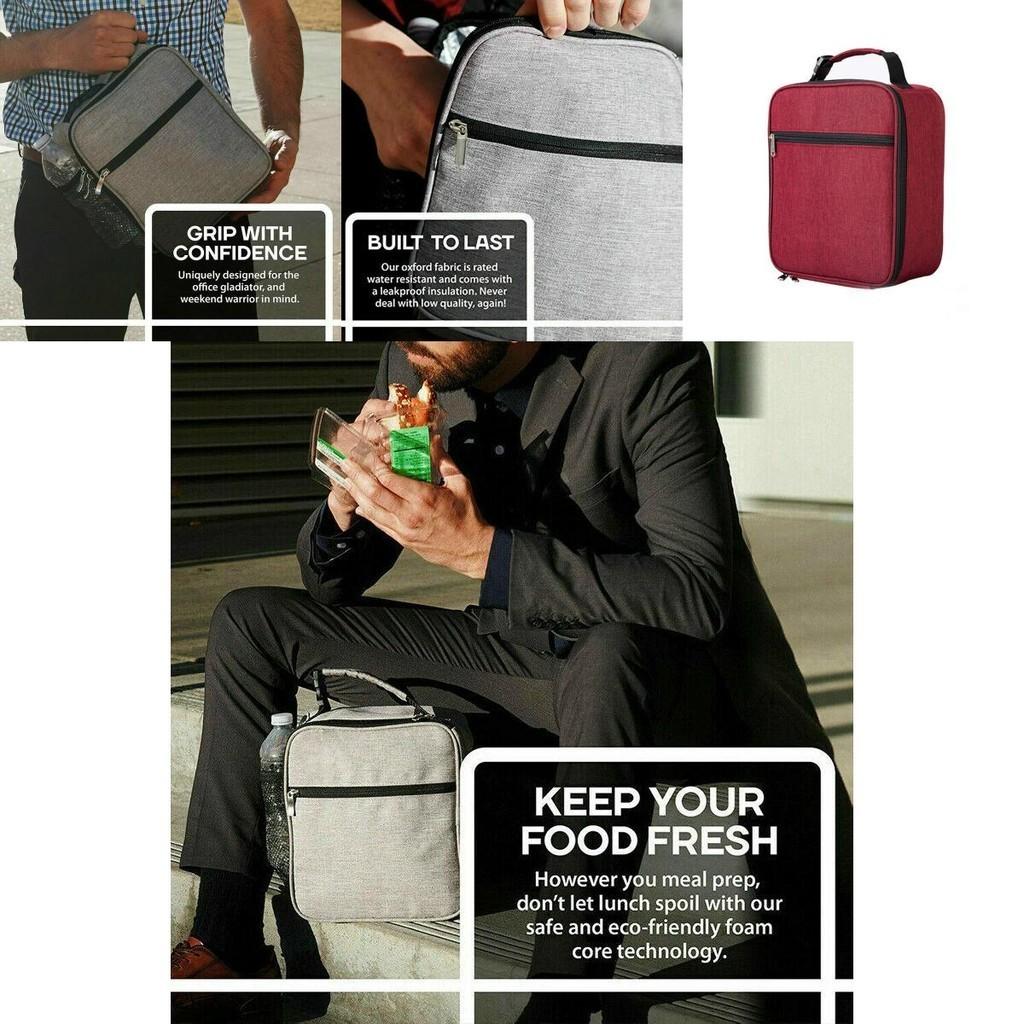 Fashionable Insulated Lunch Bag Featuring Reflective Insulation For Hours Of Food Freshness