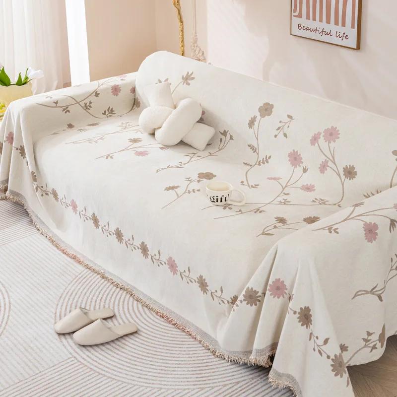 Szenilowa tkanina na ręcznik na sofę całoroczna uniwersalna możliwość układania dzięki technologii żakardowej wielofunkcyjna nadaje się na koce