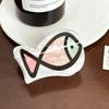 Dolphin Cartoon  Hair Claw Fish Bone Acrylic Shark Clip Personalized Cute Fish Hair Grab  Girls