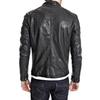 SKINOUTFIT Men's Genuine Lambskin Black Leather Jacket Stylish Motorcycle Bomber Biker Outerwear MJ 177