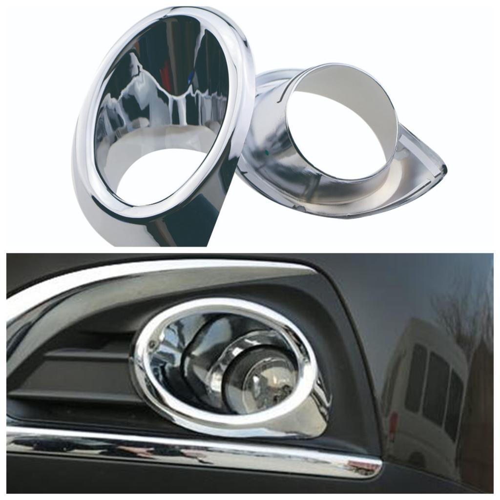 ABS Chrome Lamp Front Head Fog Light Trim Frame Hoods Stick Part for Peugeot 3008 2013 2014 2015 2016 2017 Car Styling Cover