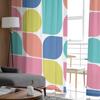 Geometrische Muster Tüllvorhänge für Wohnzimmer Sheer Vorhang Schlafzimmer Voile dekorative Fensterbehandlungen