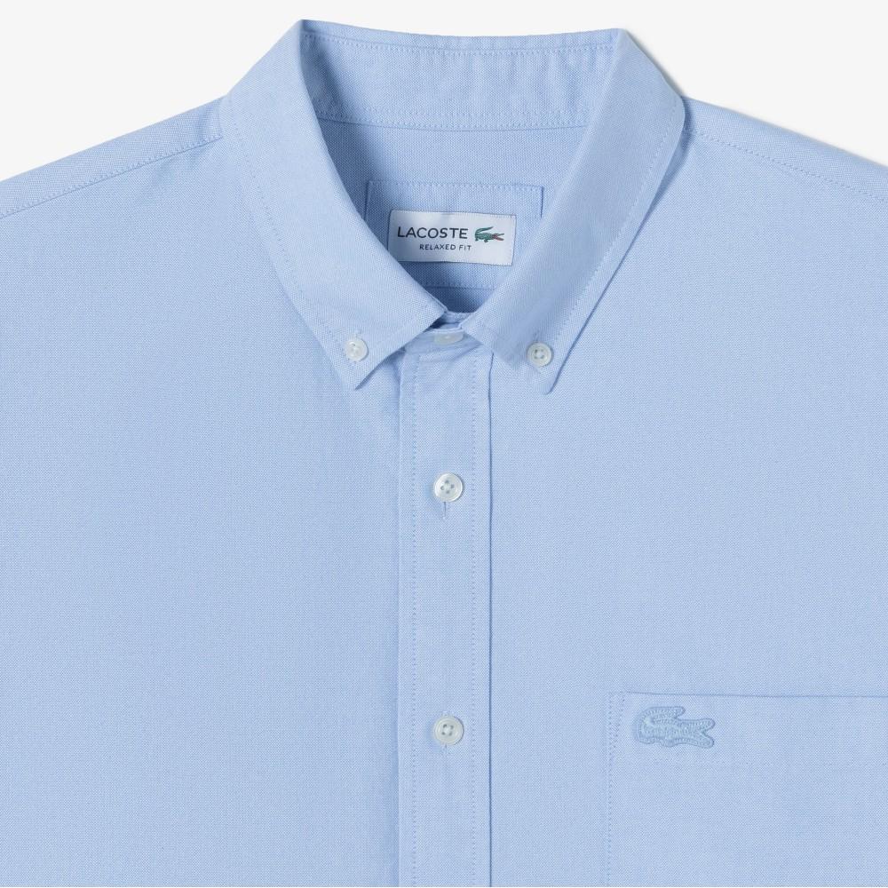 Lacoste Men's Cotton Oxford Relaxed Fit Shirt CH165E-56GHBP
