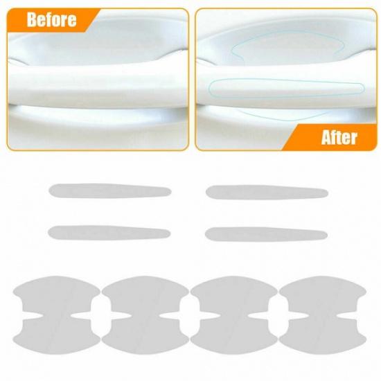 Clear Car Door Handle Bowl Sticker Protector Film Anti-Scratch Sticker Universal