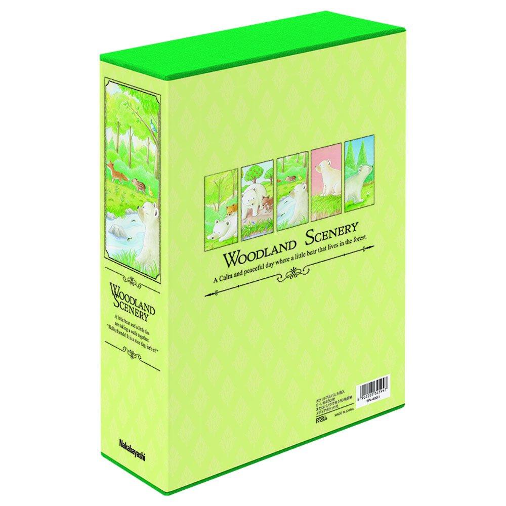 Nakabayashi Pocket Album, 5 Volumes, L Size, 480 Pages, Woodland Scenery, 5PL-480-1