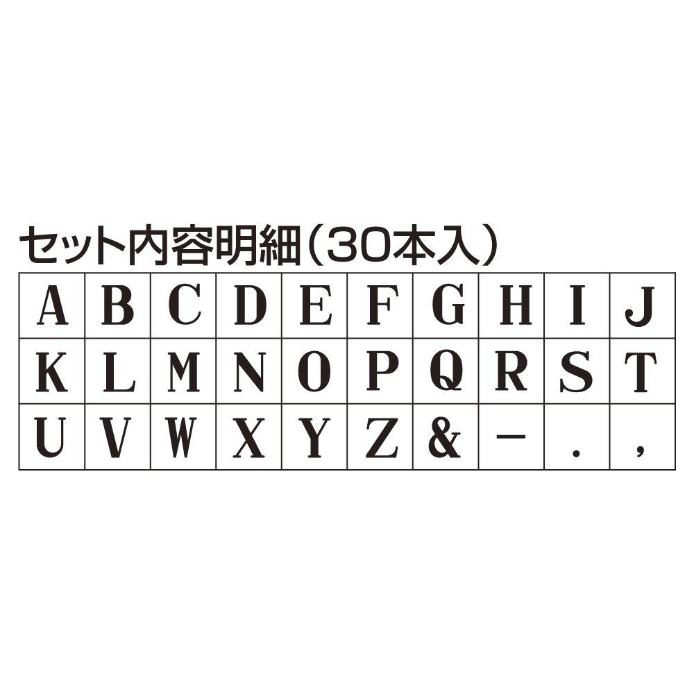 Shachihata Alphabet Large 26 x Set, Size, 17mm, TEA-03
