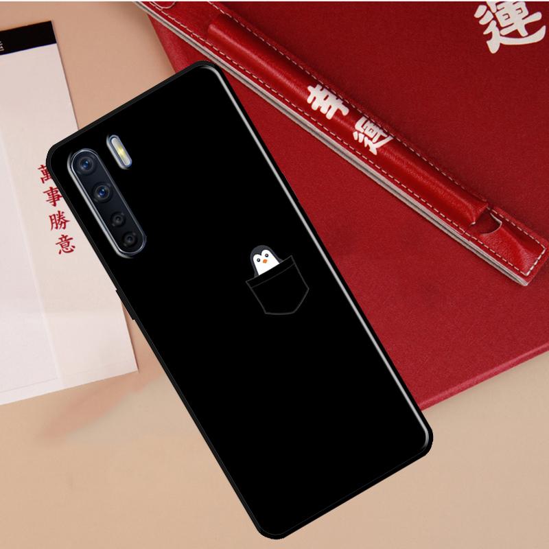 Cute Lovely Penguin Case For Oppo A60 A98 A58 A78 A18 A38 A80 A40 A77 A57 A17 A74 A54 A94 A96 A76 A16 A15 A5 Pro