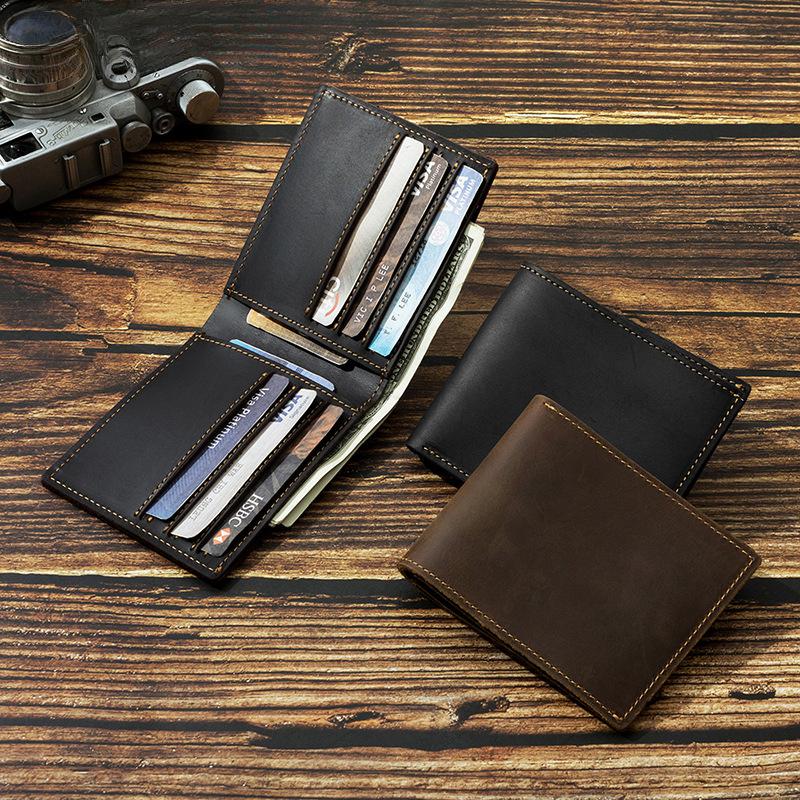Wallet Men Genuine Leather Card Bag Multi-functional Bag Business Cowhide Multi-slot Wallet Bag