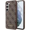 Funda para Samsung Galaxy S23 Guess Metal Logo Dorado Marrón