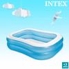 INTEX Large Swim Center Family Pool, 203 x 152 x 48 cm (8.7 x 6.7 x 18.7 inches), Blue, 57180 [Official Japanese Product]