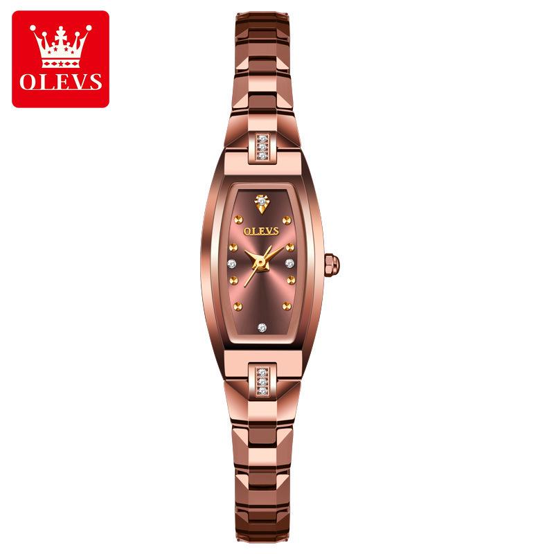 Tungsten Steel Waterproof Women's Watch with Imported Movement - Olis Cross-Border Style