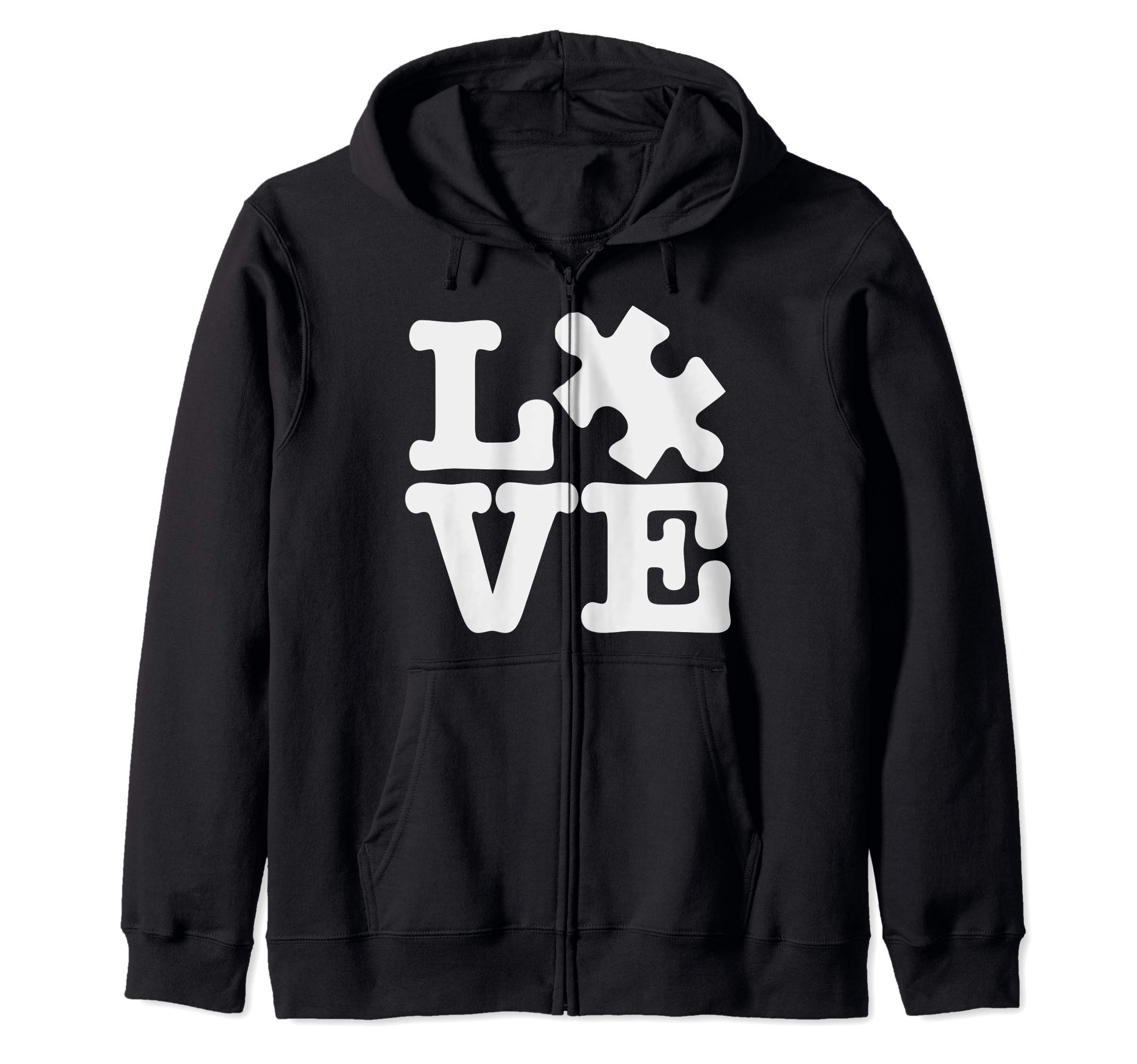 Love for Autism Autism Awareness Gift Zip Hoodie