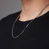 Men's Trendy Titanium Steel Square Snake Chain Necklace