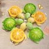 25/35CM Cartoon Simulation Anime Little Lemon Turtle Stuffed Animal Plush Doll Cute Turtle Soothing Kids Sleeping Toys Handmade