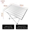 ZISIZ Multi-purpose Folding Aluminum Camping Table