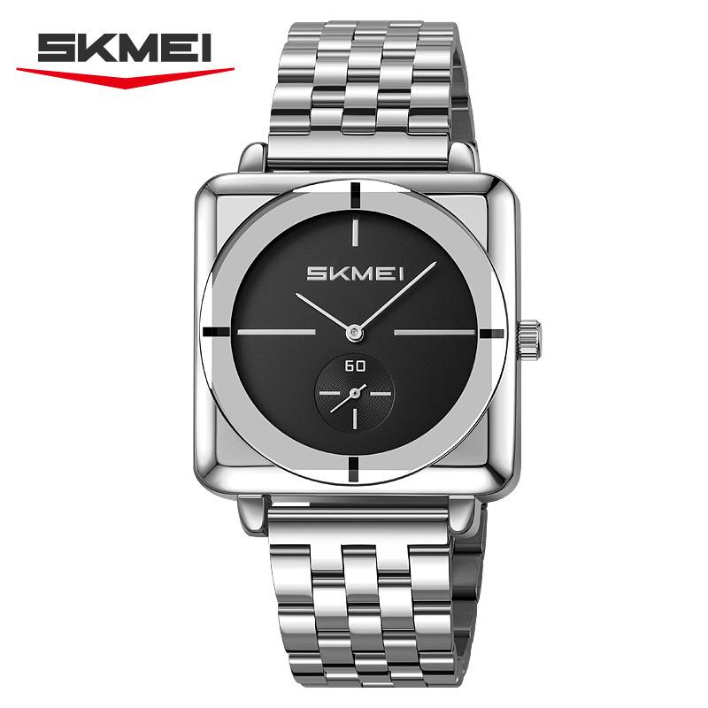 New Square Men's Watch Large Dial Steel Strap Men's Watch Casual Fashion Quartz Watch Men's