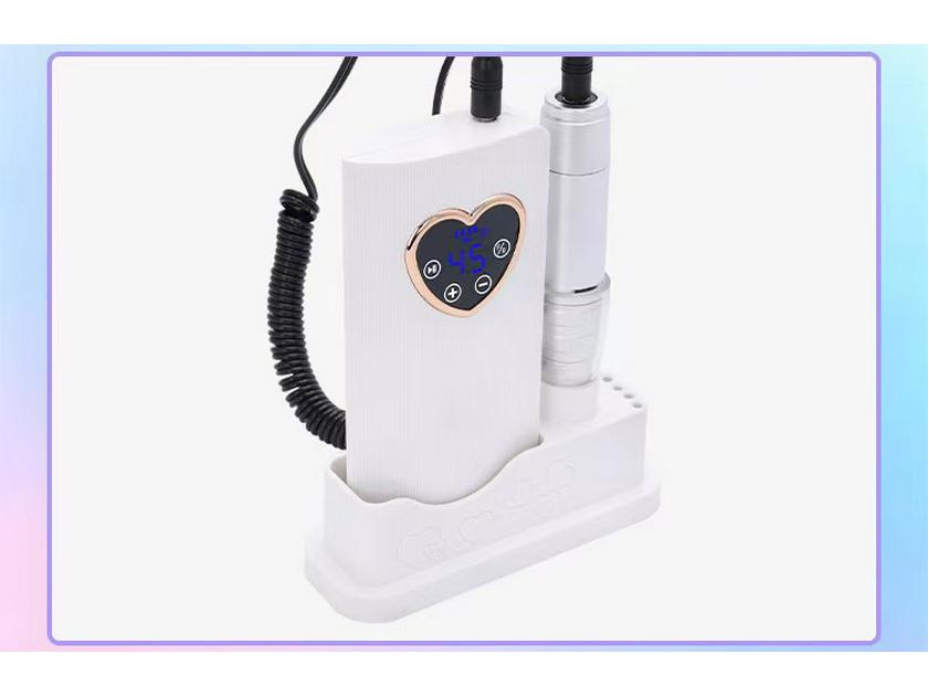 Portable Rechargeable Nail Art Machine 45000 RPM - Smart Silent Grinding & Shaping Tool for Nail Salons