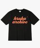 Hilukaakaibeu Overlap Orange Logo Short Sleeve T-Shirt
