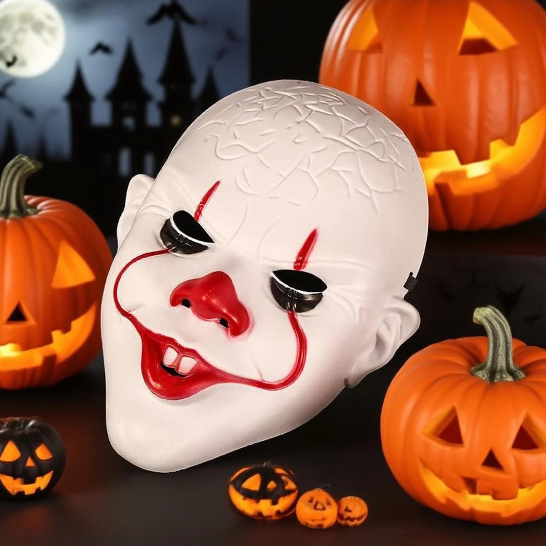 

Scary Clown Halloween Mask - 3D Full Face Headgear, Haunted House Prop, Costume Party Cosplay & Halloween Party Decoration