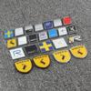 Car Modification Decoration Personalized Car Stickers Body Stickers Aluminum Alloy Door Stickers For Volvo R Design Xc60 V60 S60
