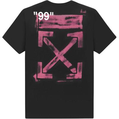OFF WHITE Impresionismus Diagonální šablona Tričko OMAA038R191850151028