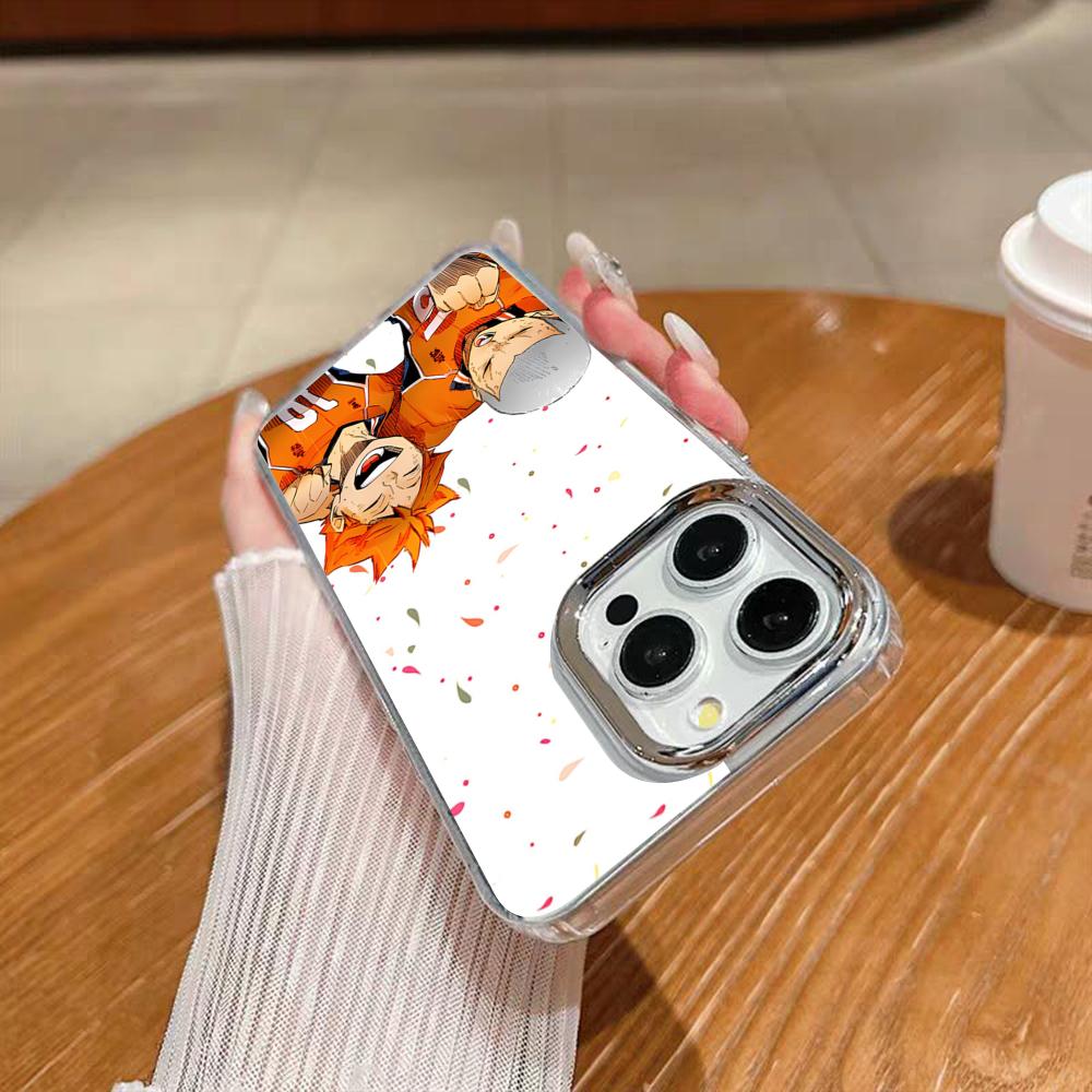 Cool Anime H-Haikyu!! Phone Case For Iphone 17 16 15 14 13 12 11 Pro Max Xr Air Plus Silicone Cover Silver Hard Shell Cover