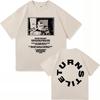 Drehkreuz Doppelter Regenbogen T-Shirt 2025 Album Nie Zufrieden Herren Reines Baumwoll-T-Shirt Harajuku Hochwertig Retro Lässiges T-Shirt