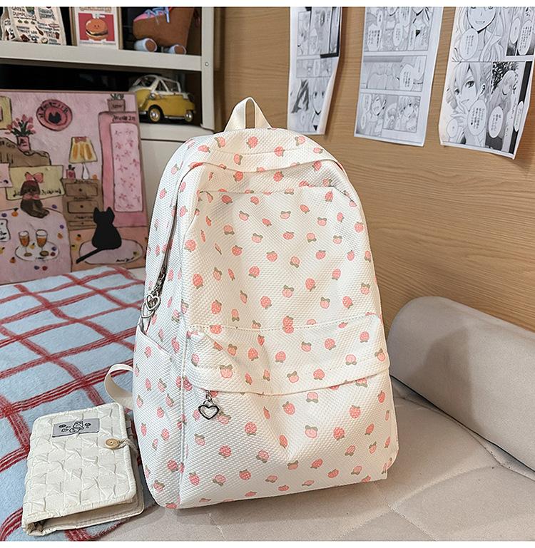 Schultasche weiblich ins Japanisches Mädchen College-Stil kleiner floraler Rucksack Koreanische Version Harajuku bedruckter Mittelschüler-Rucksack weiblich