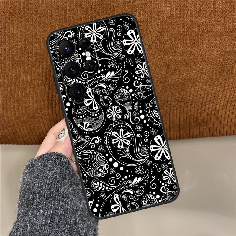 Paisley Bandana Phone Case For Samsung Galaxy S25 Ultra S9 S10 Plus S20 FE S21 S22 S23 S24 Ultra Back Cover