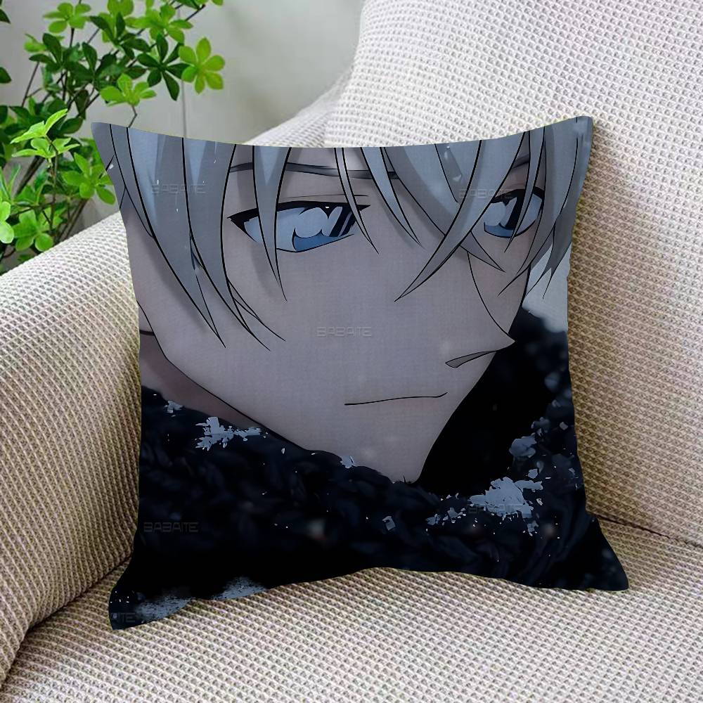 Mystery Detective CConan Pillowcase Toon Gift Cushion Cover Bedroom Home Sofa Chair Seat Decor Pillow Case