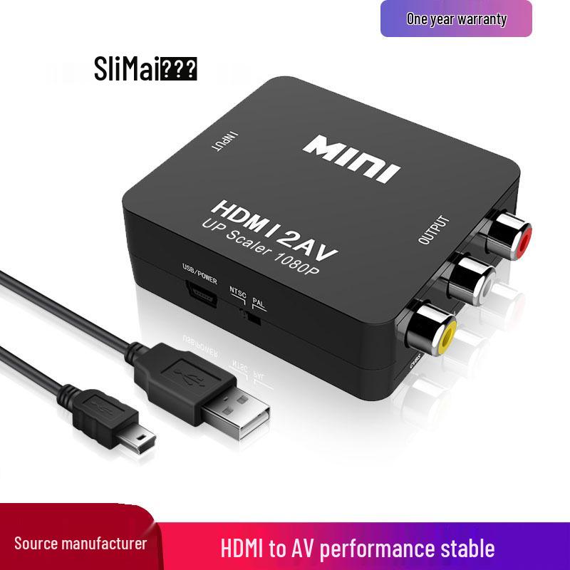 

Конвертер HDMI в AV высокой четкости, HDMI2AV, Поддерживает 1080P