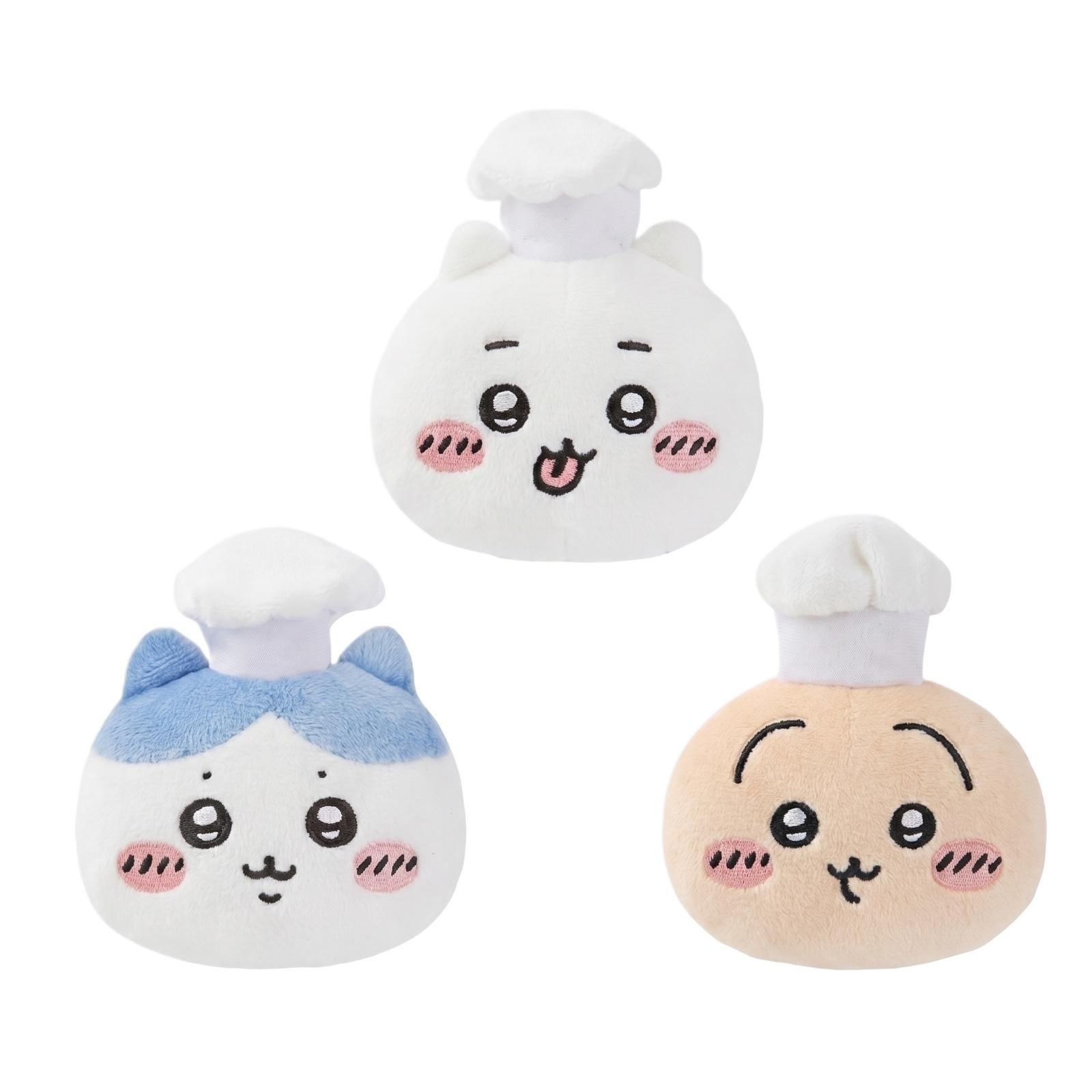 

Plush Chef Doll Keychain Set Soft Stuffed Toy Hanging Accessory with Embroidered Facial Features and Chef Hat for Decoration or Collecting One Size