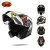 Motorcross Flip Up Helmets with Wide View Clear Visor ABS Shell Full Face Cyril Motor Helmet For Adult DOT Approved