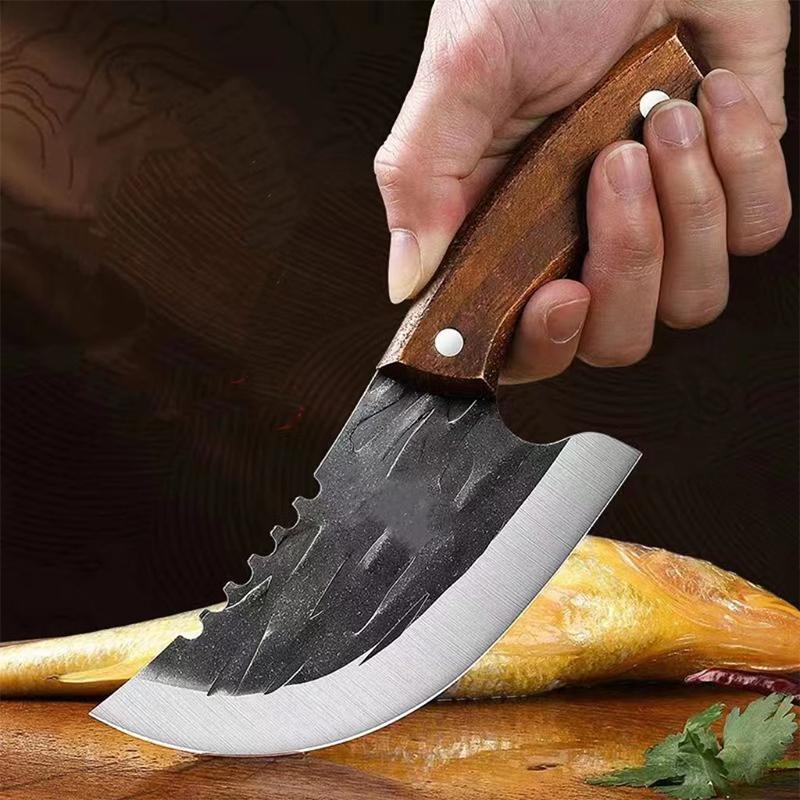 Professional Meat Cleaver Chopping Knife Cutting Kitchen Chopping Knives Utility Boning Stainless Steel Fruit Fish Butcher Knife
