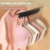 10 Clip Multifunctional Clothes And Hat Clip Portable Household No Punching Velcro Hat Storage Clothes Clip Baseball Cap Storage
