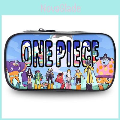 Trousse à crayons étudiante une pièce élégante avec imprimé de compétences Luffy et Zoro Matériau Oxford