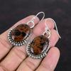 Mahogany Obsidian Earrings Gemstone Jewelry Handmade Earrings 925 Sterling Silver Earring Amazing Drop Earring Gifts For Her Silver Jewelry
