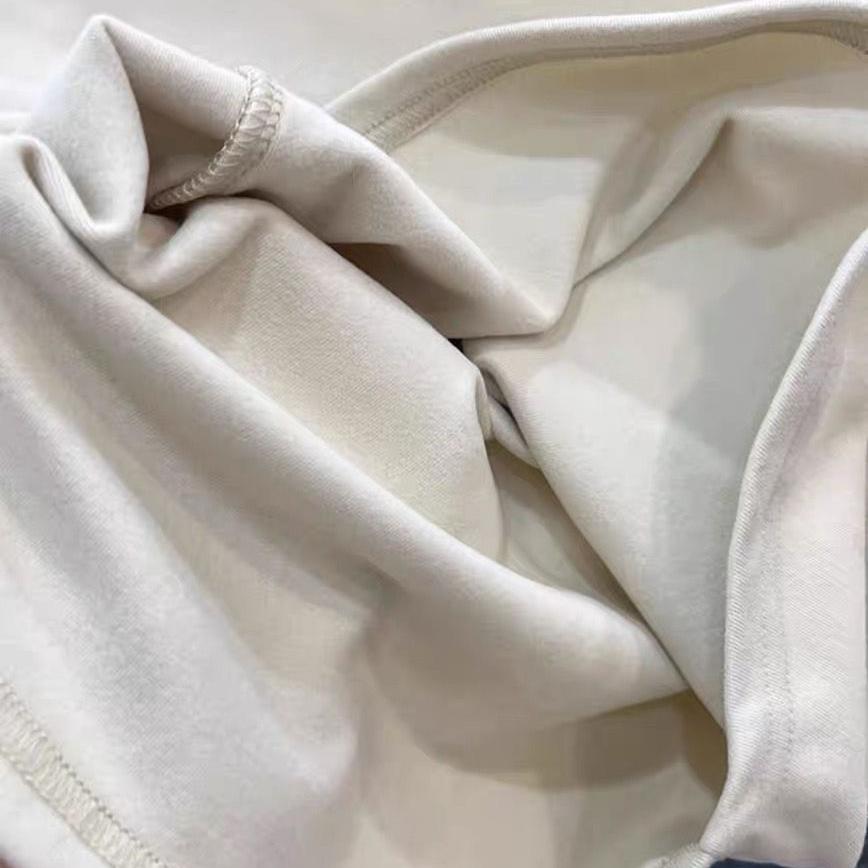 Ribbet firkantet halsringning Slank langermet T-skjorte for kvinner Perfekt for indre slitasje topper