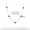 9MM Four-leaf Clover Shell Necklace 5 Flowers Women's Light Luxury All-match Clavicle Chain Necklace