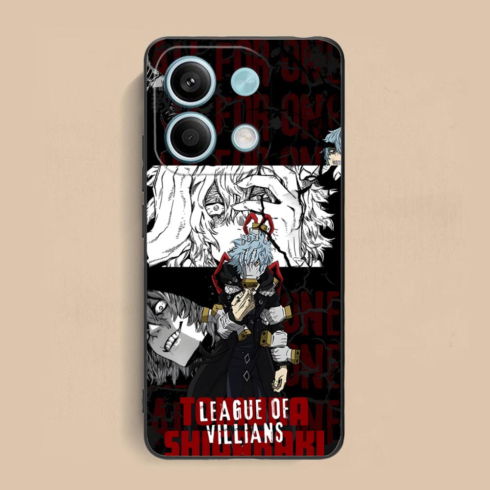 Hero Academia Tomura Shigaraki Phone Case for Xiaomi Redmi Note 14 13 12 11 A5 3 2 1 Pro Plus 4G 5G Colour Protective Cellphones