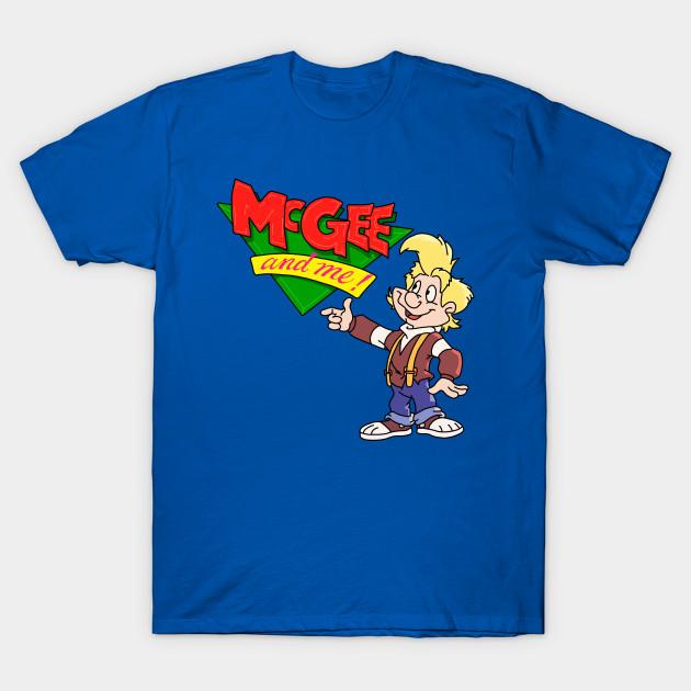 

Men Black Print T-shirt Mcgee And Me 90’S Christian Kids Show No-Cut Transfer Paper Print Cotton Tshirt 4XL королівський синій колір