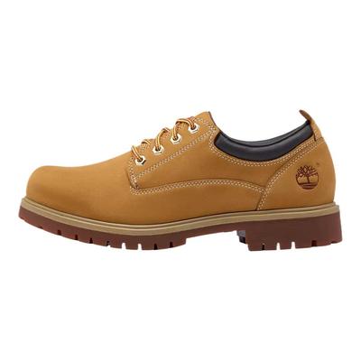 Stivali Corti Outdoor Solidi da Uomo in Pelle Impermeabili Ammortizzanti con Lacci A2R1N754