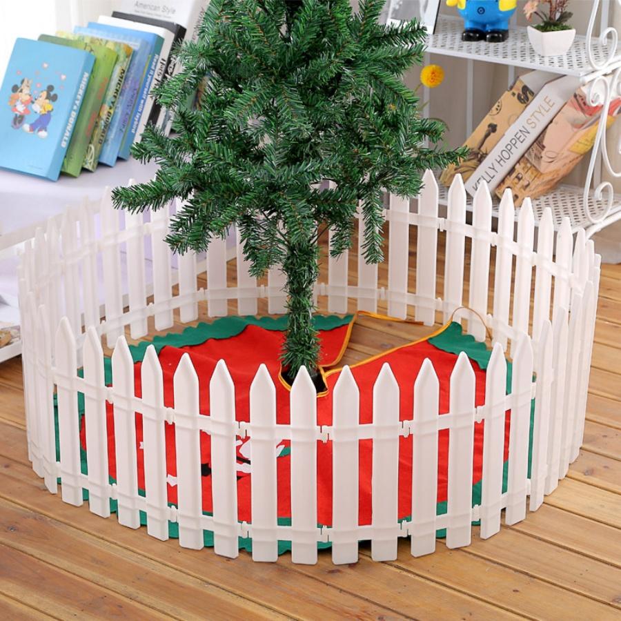 1 Christmas Tree Skirt Christmas Tree Bottom Apron Green Edge Floor Mat Christmas Party Decoration