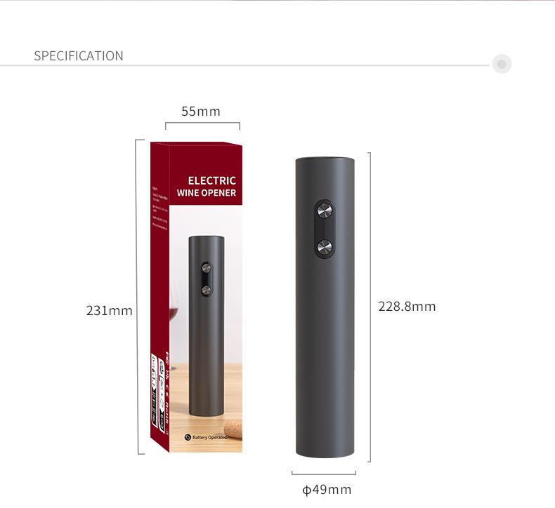 Cross-Border Electric Automatic Wine Bottle Opener, Plastic Material